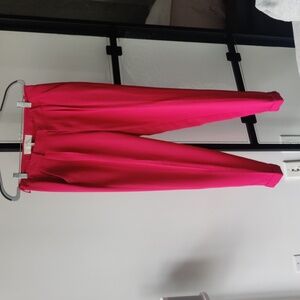 Joie Bright PINK Front Pleated Taper Trouser, Size 0